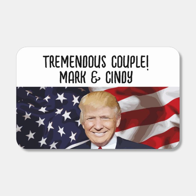 TRUMP MATCHBOX WEDDING FAVORS MATCHBOXES (Front)