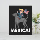 Trump Merica Great Dane Dog American Hero 4th (Standing Front)