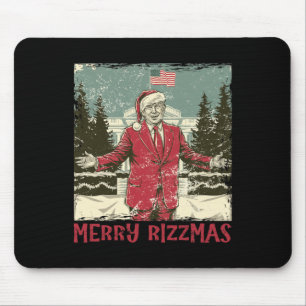Trump Merry Rizzmas Funny Humorous Trump Dance Chr Mouse Pad