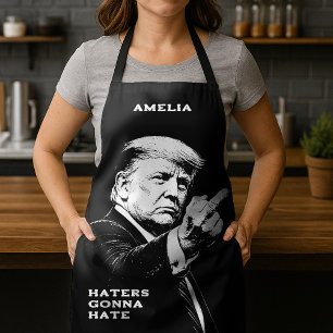 Trump Middle Finger 2026 Meme Funny Apron
