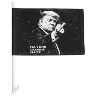Trump Middle Finger 2026 Meme Funny Car Flag