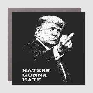 Trump Middle Finger 2026 Meme Funny Car Magnet