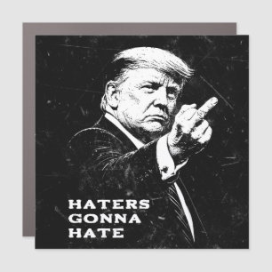 Trump Middle Finger 2026 Meme Funny Car Magnet