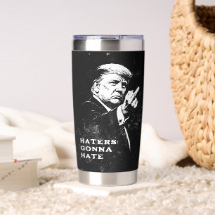 Trump Middle Finger 2026 Meme Funny Insulated Tumbler