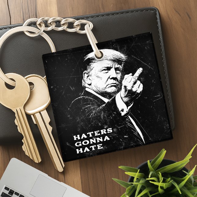 Trump Middle Finger 2026 Meme Funny Keychain (Creator Uploaded)