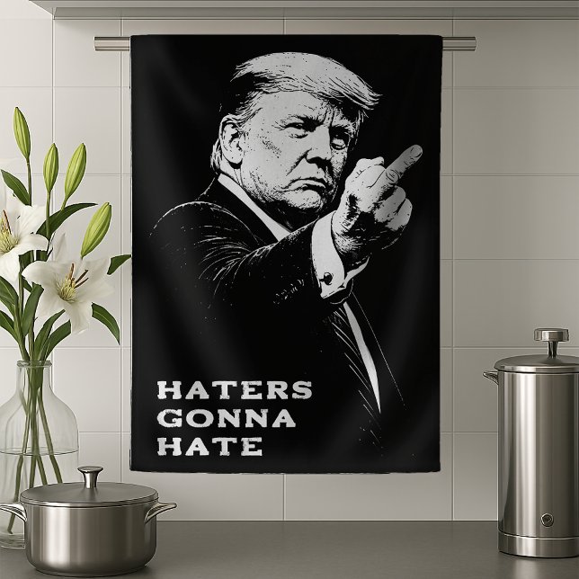 Trump Middle Finger 2026 Meme Funny Kitchen Towel (Creator Uploaded)