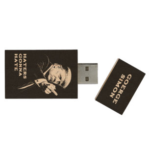 Trump Middle Finger 2026 Meme Funny Wood Flash Drive