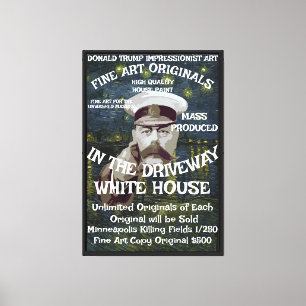 Trump Minneapolis Murder Fine Art Original 1/250 Canvas Print