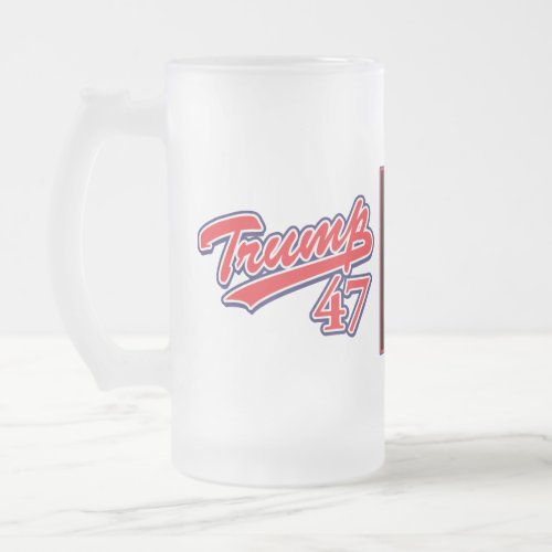 Trump Miss Me Yet Frosted Glass Beer Mug