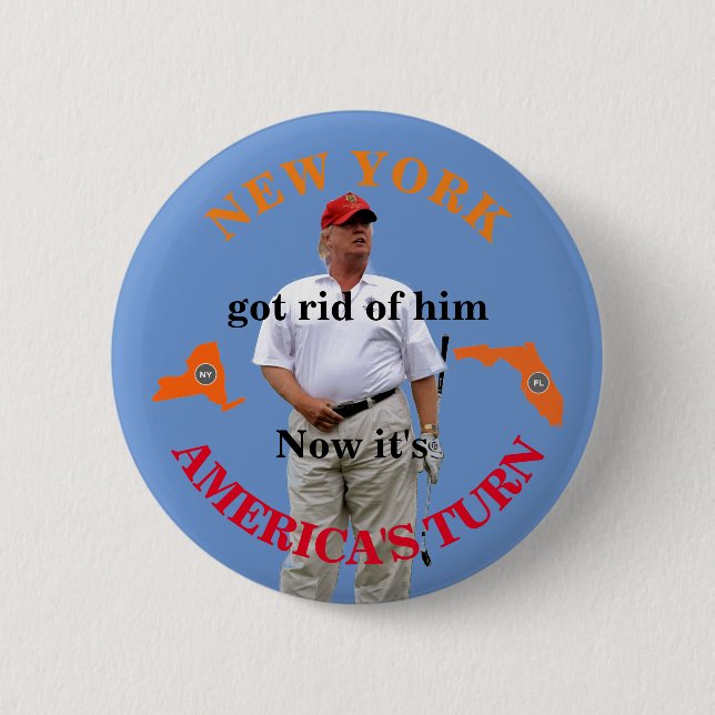 Trump moves to Florida Button (Front)