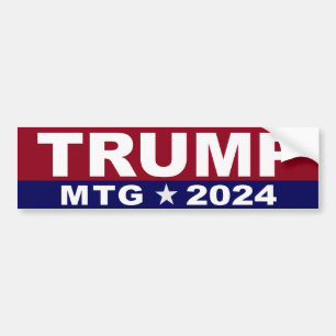 Trump MTG Marjorie Taylor Greene 2024 Bumper Sticker