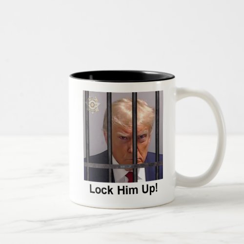 Trump Mug Lock Him Up mugshot