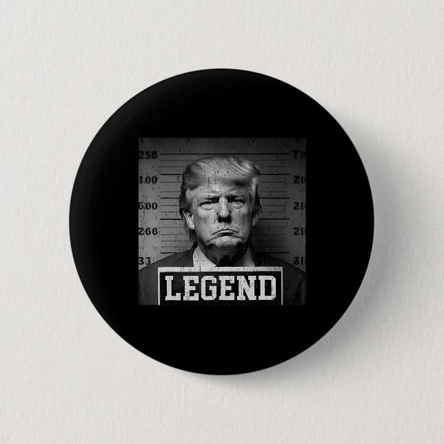 Trump Mug Shot  Button (Front)