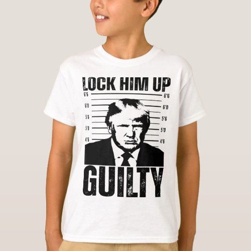 Trump Mugshot Lock Him Up Trump Mug Shot  T_Shirt