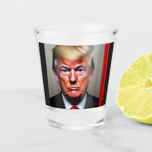 Trump Mugshot Shot glass