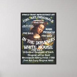 Trump Murder Art Renee Nicole Good For Sale WH Canvas Print
