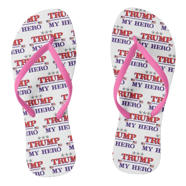 TRUMP My Hero Flip Flops (Footbed)