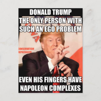 Trump Napoleon Complex Postcard