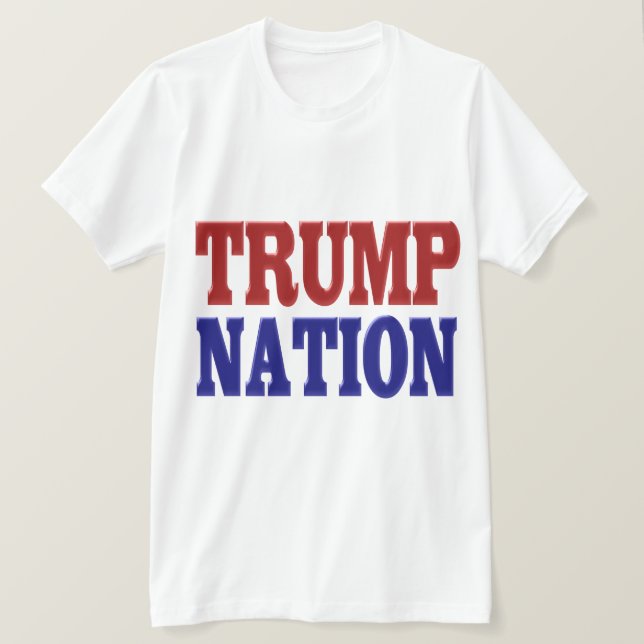 Trump Nation red blue T-Shirt (Design Front)