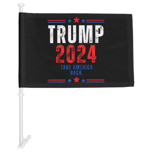 Trump Never Surrender Car Flag
