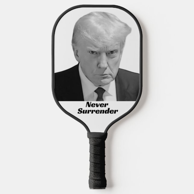 Trump Never Surrender Pickleball Paddle (Front)
