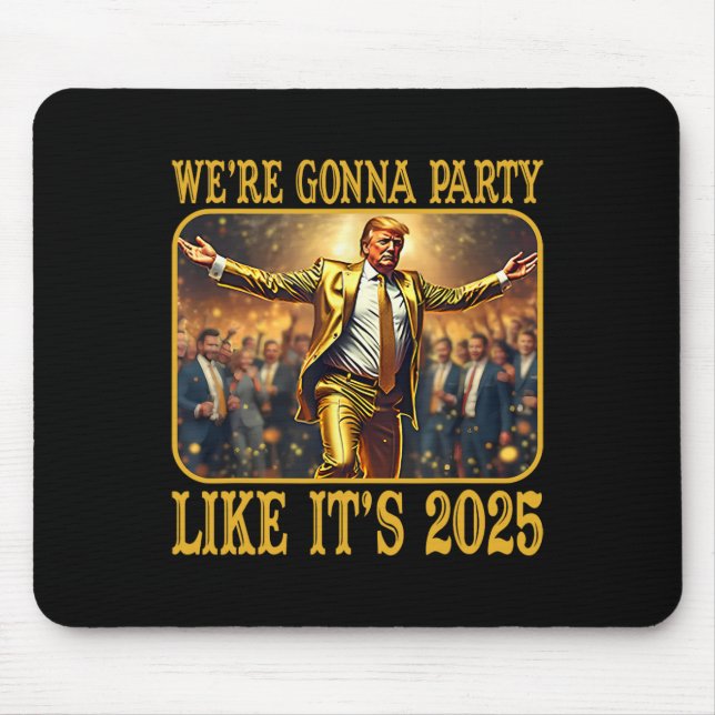 Trump New Year Collectibles America First Supporte Mouse Pad (Front)