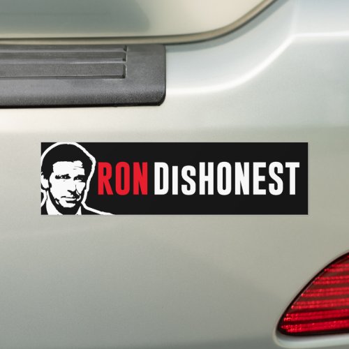 Trump Nickname Ron DisHonest Anti_DeSantis Bumper Sticker