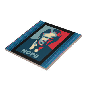 Trump Nope Ceramic Tile