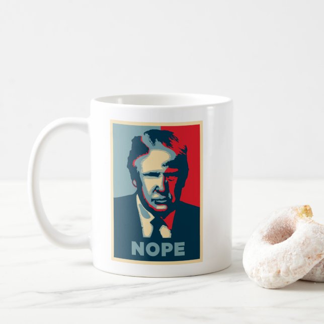 Trump Nope Coffee Mug (With Donut)