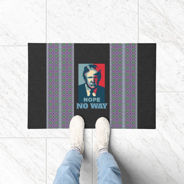 Trump Nope No Way Doormat (Indoor)