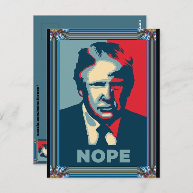 Trump Nope Postcard (Front/Back)