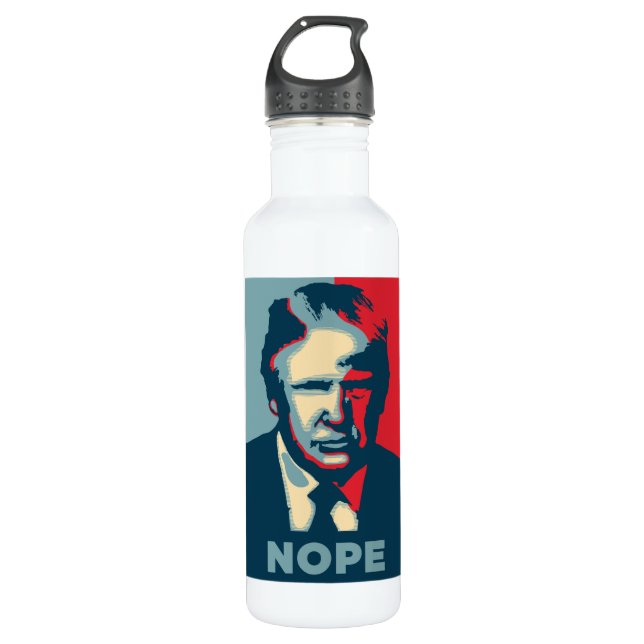 Trump Nope Water Bottle (Front)
