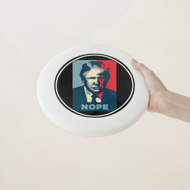 Trump Nope Wham-O Frisbee (In Hand)