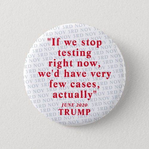 Trump on Testing Anti Trump Button