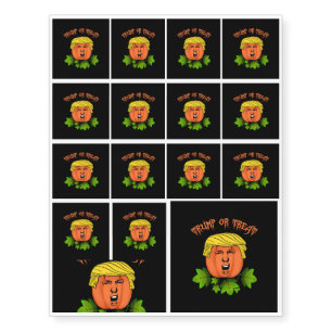 Trump or treat temporary tattoos
