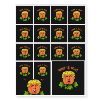 Trump or treat temporary tattoos