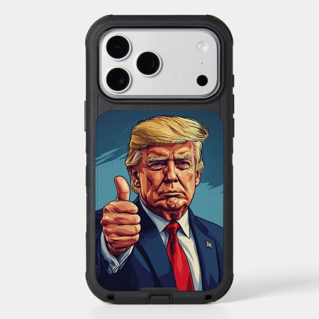 TRUMP OTTER BOX IPHONE CASE CUSTOM PHOTO PRO MAX (Back)