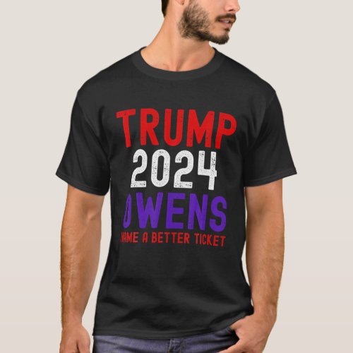 Trump Owens 2024 USA Presidential Election 24 Vi T_Shirt