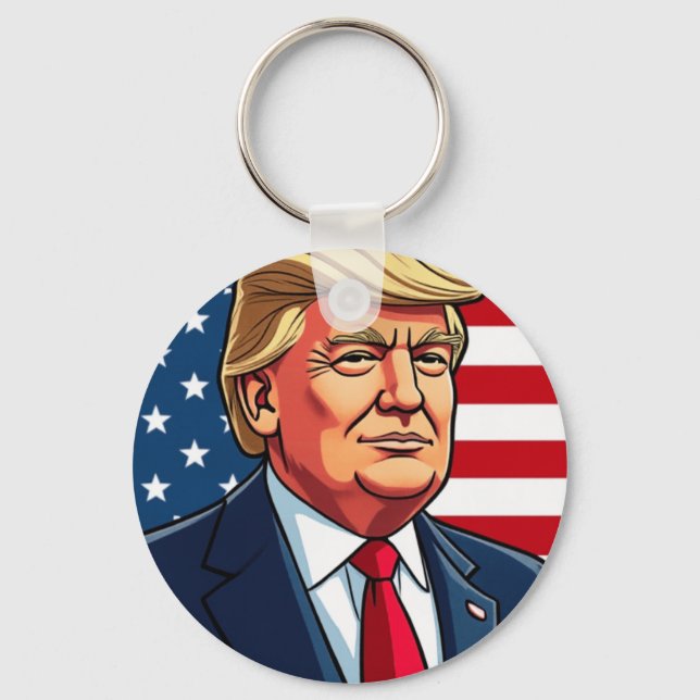 Trump owning the Libs Keychain (Front)