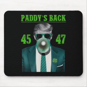 Trump Paddys Back Design - Funny Trump St Mouse Pad