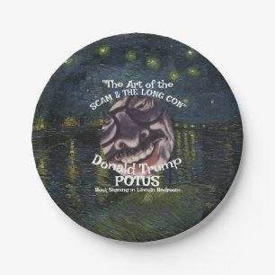 Trump Pam Bondi Noem Hegseth POTUS Fecal Surprise Paper Plates