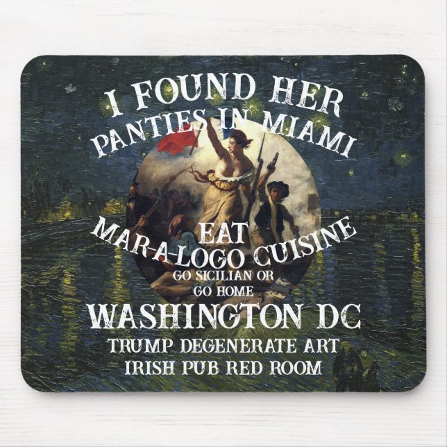 Trump Panties Miami Catholic Church White Mouse Pad (Front)