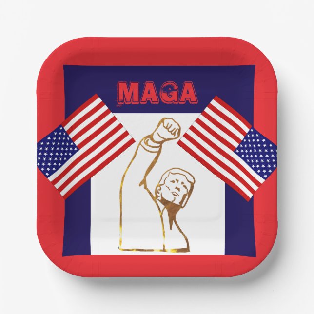 TRUMP PAPER PLATES (Front)