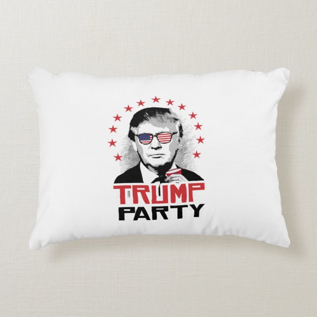 Trump Party 2016 Decorative Pillow (Front)