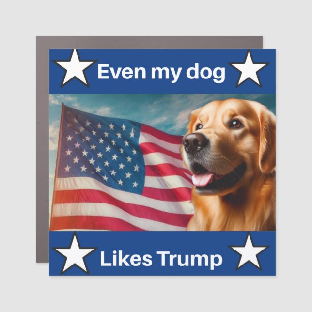 Trump patriotic car magnet (Front)