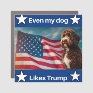 Trump patriotic car magnet