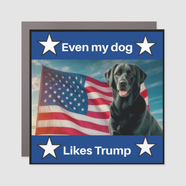 Trump patriotic car magnet (Front)