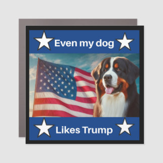Trump patriotic car magnet