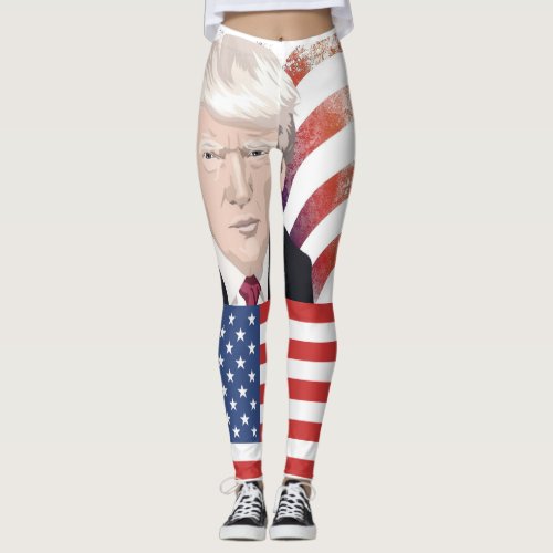 TRUMP PATRIOTIC YOGA PANTS