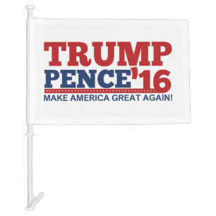Trump Pence '16 Car Flag